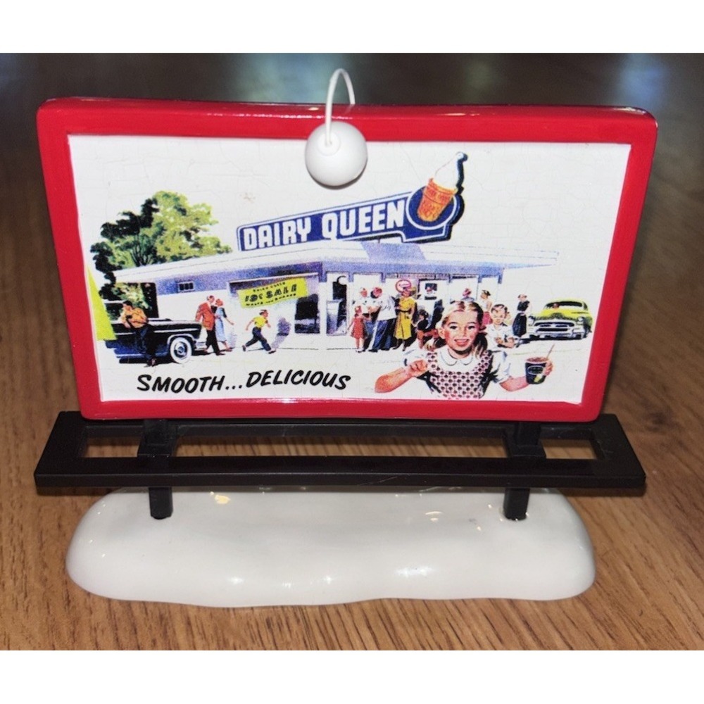 Department 56 Dairy Queen Advertising Sign 2015